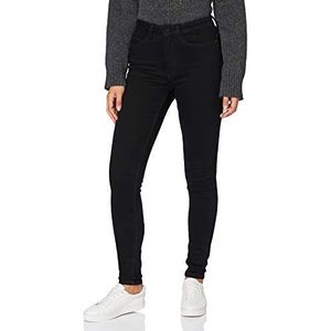 Noisy may NMCallie Skinny Fit Jeans voor dames, hoge taille, zwart, 25W x 30L