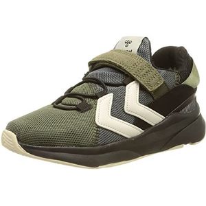 Hummel Reach Lx300 Recycled Jr Sneakers, Black Covert Green, 33 EU