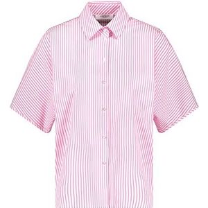 GERRY WEBER Edition Dames 860033-66425 blouse, ecru/wit/paars/roze strepen, 34, ecru/wit/paars/roze strepen