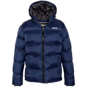 Schott NYC Idaho2 donsjack met capuchon, Zippee Schott, Royal Blue, XS voor volwassenen