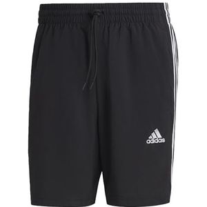 adidas Heren Aeroready Essentials Chelsea 3-Stripes Shorts, zwart/wit, S Tall