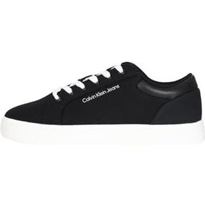 Calvin Klein Jeans Heren klassieke Cupsole Low LTH in DC Ym0ym00976 Sneaker, Zwart Zwart Helder Wit, 43 EU