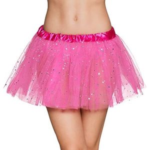 Boland - Tutu Twinkle, voor dames, glitter sterren, elastische tailleband, carnaval, themafeest, kostuum, rok