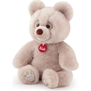 Trudi, Bear Brando: 38cm soft beige grey plush bear, Christmas, baby shower, birthday or Christening gift for kids, Plush Toys, Suitable from birth