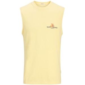 JACK & JONES Jorcanggu Back Graphic Tee Sl Crew Neck voor heren, Double Cream, L