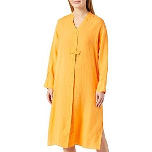 Seidensticker Dames regular fit blousejurk lange mouwen jurk, oranje, 44, oranje, 44