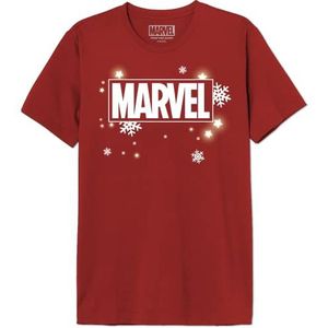 Marvel T-shirt heren, Rood, XXL