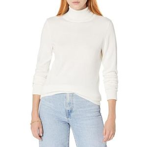 Amazon Essentials Women's Lichtgewicht coltrui met lange mouwen en klassieke pasvorm (verkrijgbaar in grote maten), Ivoor, XS