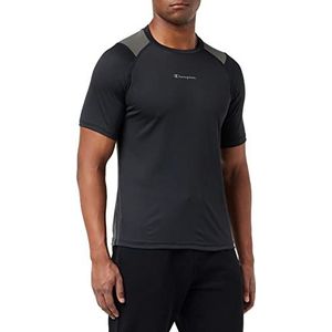 Champion C- Tech T-shirt voor heren, zwart/gunmetal, L