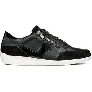 Geox D Myria B Sneakers voor dames, zwart, 37 EU, zwart, 37 EU