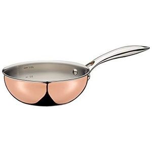 Culinox 0715666020 Sauteuse, roestvrij staal, zilver, 11,4 x 24,6 x 43 cm