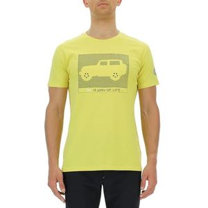 Jeep Heren Xp Print Wrangler - A Way of Life Jx23a T-shirt, Celery, Large, Celery., L