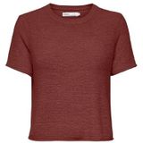 Only - ONLSUNNY S/S PULLOVER - Trui - Spiced apple - Korte Mouwen