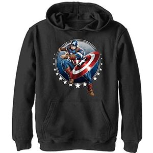 Marvel Classic - Captain Toss YTH Hoodie Jet black 7/8