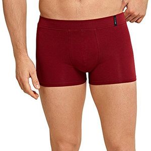 Schiesser Heren shorts ademend en zacht - Long Life Soft, rood (bordeaux 502), XXL