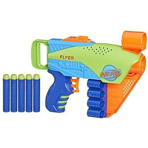 Nerf Elite Junior Flyer, eenvoudig te bedienen blaster met 5 Nerf Elite darts