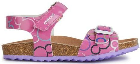 Geox Meisje Adriel Girl C Sandaal, Fuchsia Veelkleurig, 24 EU