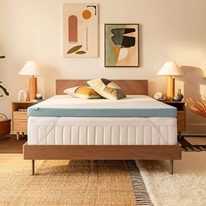 Tempur ProForm Supreme matrasoplegger voor queensize bed, 7,6 cm verkoelend Twin wit