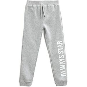 Koton Joggingbroek met print, tailleband, onderstuk voor hardlopen, grijs (035), 11-12 jaar, voor meisjes