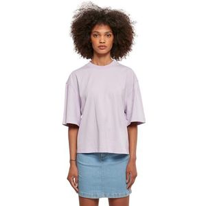 Urban Classics Dames T-shirt van biologisch katoen dames organisch oversized T-shirt, top voor vrouwen verkrijgbaar in vele kleuren, maten XS - 5XL, lila (lilac), 5XL