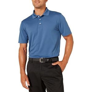 Amazon Essentials Men's Sneldrogend golfpoloshirt met slanke pasvorm, Blauw, S