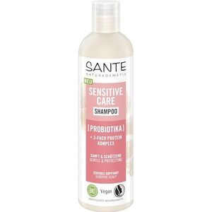 SANTE Naturkosmetik Sensitive Care Shampoo Probiotica + 3-voudig proteïnecomplex, veganistische haarshampoo voor versterkt en gehydrateerd haar, geschikt voor een gevoelige hoofdhuid, 250 ml
