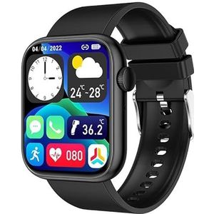 Rawrr Smartwatch voor dames en heren, 1,85 inch touchscreen, smartwatch, met bluetooth-oproepen, 100+ sportmodi, sporthorloge, spraakassistent, voor Android en iOS