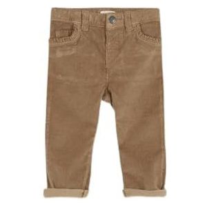 Gocco Lange corduroy broek voor baby's, Kameel, 9-12 Maanden