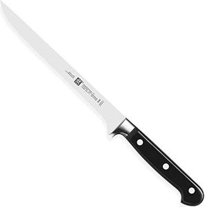 Zwilling Professional S Fileermes, Smal Lemmet, Roestvrij Speciaal Staal, Kunststof Handvat, Zilver/Zwart, 18cm