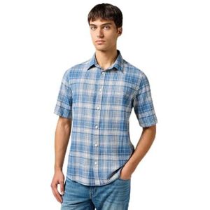 Wrangler - 112364054 - Overhemd - Ruitjespatroon - Korte Mouwen - Biologisch Katoen