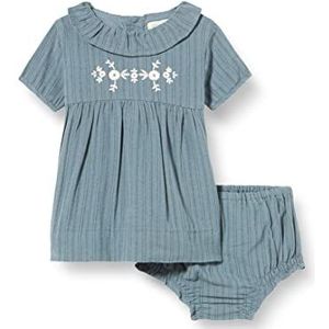 Gocco Gestreepte jurk met borduurwerk voor baby's