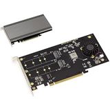KALEA-INFORMATIQUE - PCIe 3.1 x16-controllerkaart - RAID Hardware 0 1 - Voor 2 M.2 NVMe M Key SSD's