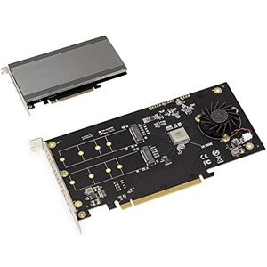 KALEA-INFORMATIQUE - PCIe 3.1 x16-controllerkaart - RAID Hardware 0 1 - Voor 2 M.2 NVMe M Key SSD's