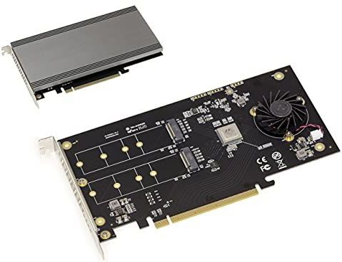 KALEA-INFORMATIQUE - PCIe 3.1 x16-controllerkaart - RAID Hardware 0 1 - Voor 2 M.2 NVMe M Key SSD's