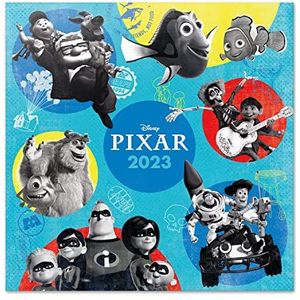 Grupo Erik CP23035 Kalender 2023 Movies - Wandkalender 12 Maanden - Broschürenkalender 2023 30x30 cm - Fsc-gecertificeerde wandkalender - +Bonus 4 maanden Disney Pixar, Disney Pixar