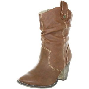 s.Oliver Casual 5-5-25316-29 dames fashion halve laarzen & enkellaarsjes, bruin cognac 305, 36 EU