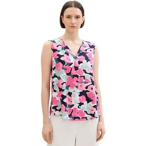 TOM TAILOR Damesblouse, 35290 - roze kleurrijk bloemendesign, 34