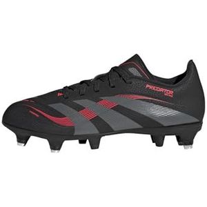 adidas Uniseks-Kind PREDATOR LEAGUE Soft Ground Football boots Kids, core black/grey four/lucid red, 35 1/2 EU