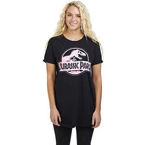 Jurassic Park Logo T-shirt voor dames, Zwart, M