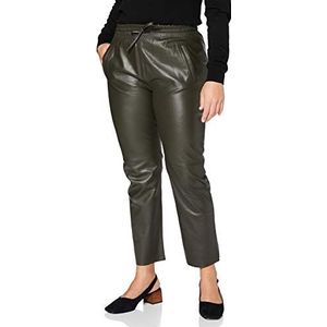 Oakwood - Gift - Leren Broek - Donker Kaki - Jegging