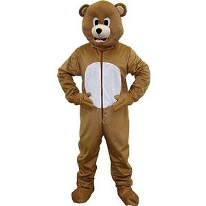 Dress Up America Bruine beer mascotte Kostuum voor Kinderen en Volwassenen - Bruine beer Rollenspel Kostuum - Mooie Cosplay Kostuums voor Kinderen en Volwassenen