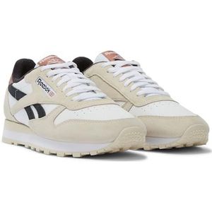 Reebok - Classic Leather - Sneaker - Wit Zand Zwart - Uniseks Volwassenen
