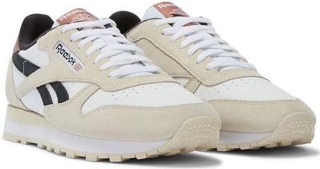 Reebok - Classic Leather - Sneaker - Wit Zand Zwart - Uniseks Volwassenen