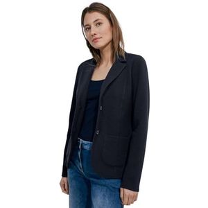 Cecil Gestructureerde blazer voor dames, Universeel blauw, XL