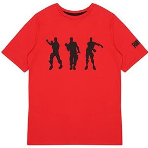 Fortnite Tanzbewegungen T-shirt, Kinderen, rot, Officiële Koopwaar