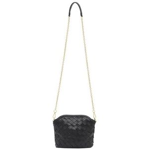 Sidona Dames handtas tas clutch, zwart, Eén Maat