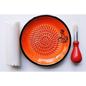 JOSKO Produkte 2739 Knoflook, rode raspbordenset, keramiek, oranje
