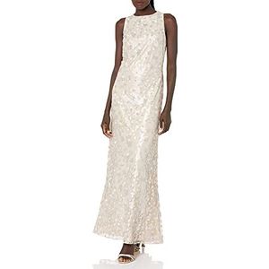 Dress the Population Jurk voor dames, Mineraal Blauw Bloemen, S