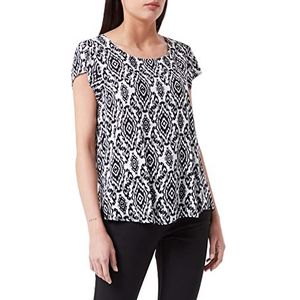 ONLY Dames Onlgusta Life S/S Noos Ptm Top, Cloud Dancer/Aop:ikat, XS