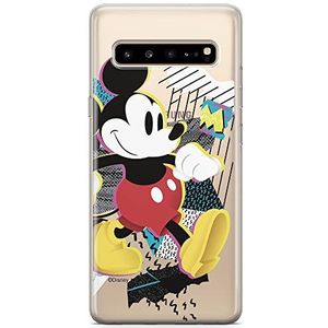 ERT GROUP Telefoonhoes voor Samsung S10 5G origineel en officieel gelicentieerd Disney patroon Minnie and Mickey 032 optimaal aangepast aan de vorm van de mobiele telefoon, gedeeltelijk transparant